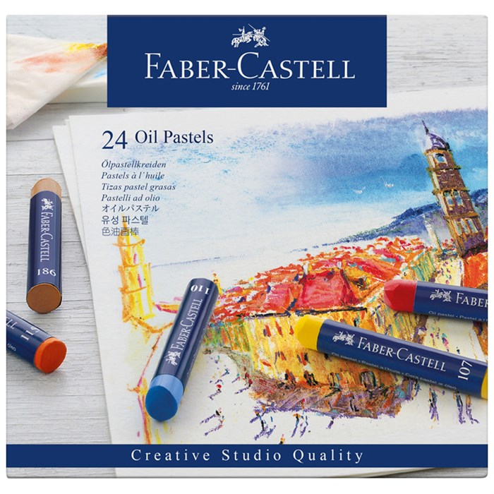 Пастель масляная Faber-Castell "Oil Pastels", 24 цвета, картон. упаковка R285955 - фото 559228