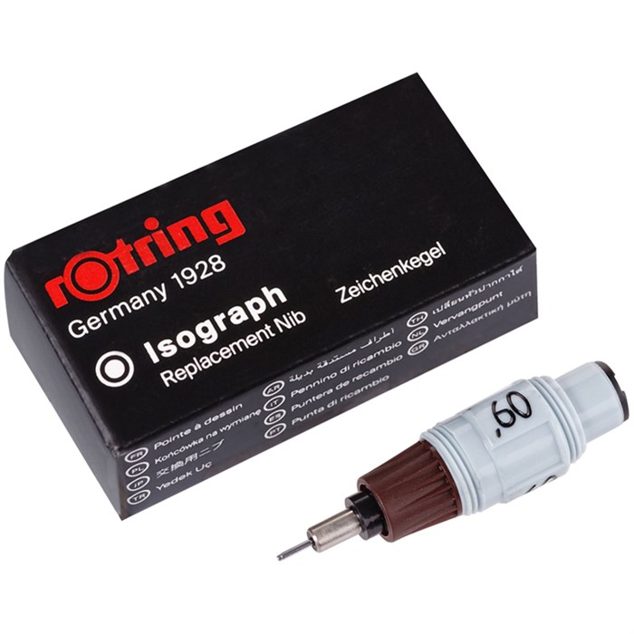 Пишущий элемент для изографа Rotring 0,6мм, картон. упаковка R306639 - фото 568092