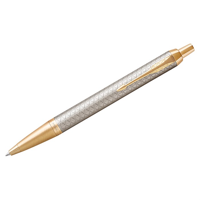 Ручка шариковая Parker "IM Premium Warm Silver GT" синяя, 1,0мм, кнопочн., подарочная упаковка R246617 - фото 572307