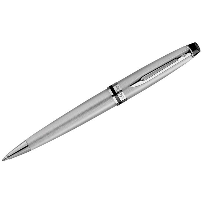 Ручка шариковая Waterman "Expert Stainless Steel СT" синяя, 1,0мм, подарочная упаковка R180507 - фото 572627