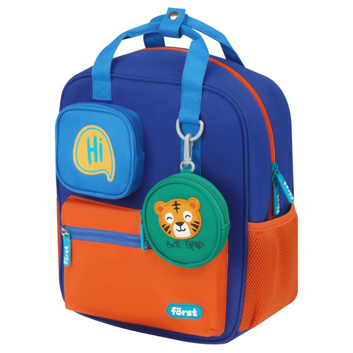 Рюкзак F?rst F-Kids "Hi, Tiger!" 30,5*25,5*12,5см, 1 отделение, 5 карманов, эргономичная спинка R366159 - фото 574873