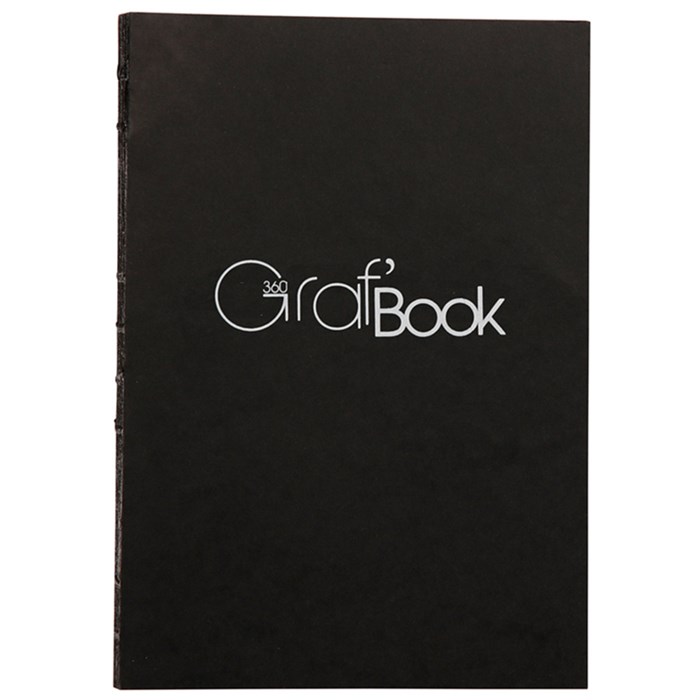 Скетчбук 100л., А4 Clairefontaine "Graf Book 360°", на сшивке, 100г/м2 R303734 - фото 576225