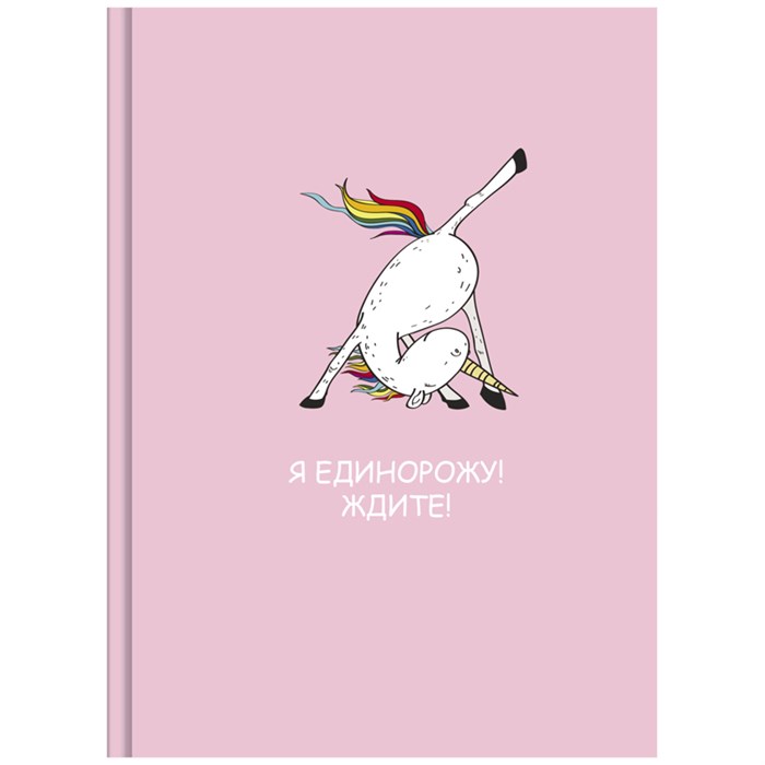 Скетчбук 80л., А6 BG "Я единорожу", 7БЦ, матовая ламинация, белый блок с градиентом, 100г/м2 R331800 - фото 576748