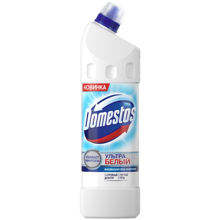 Средство для туалета Domestos "Ультра белый", гель, 1л R144225 - фото 577963