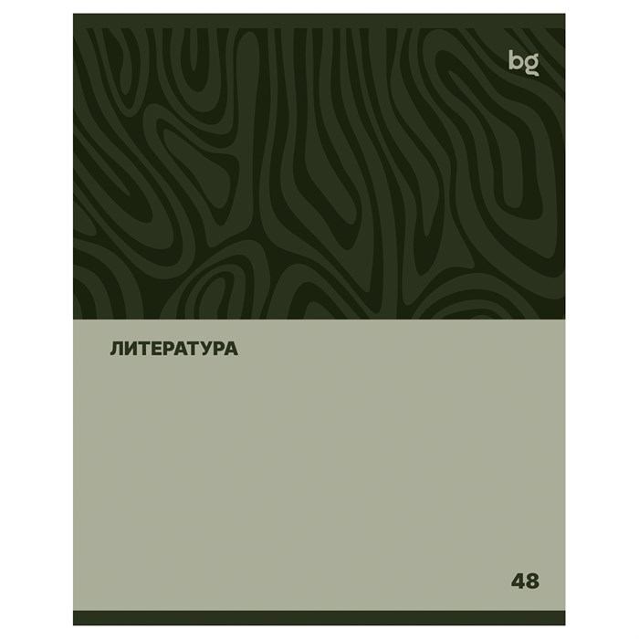 Тетрадь предметная 48л. BG "Single colour" - Литература, эконом R374803 - фото 600684