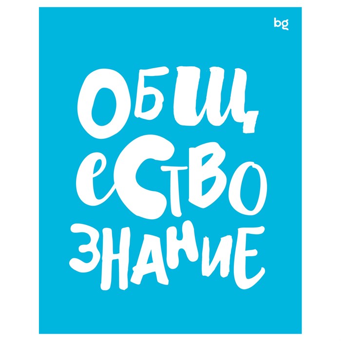 Тетрадь предметная 48л. BG "Домино" - Обществознание, пластиковая обложка R363385 - фото 600740