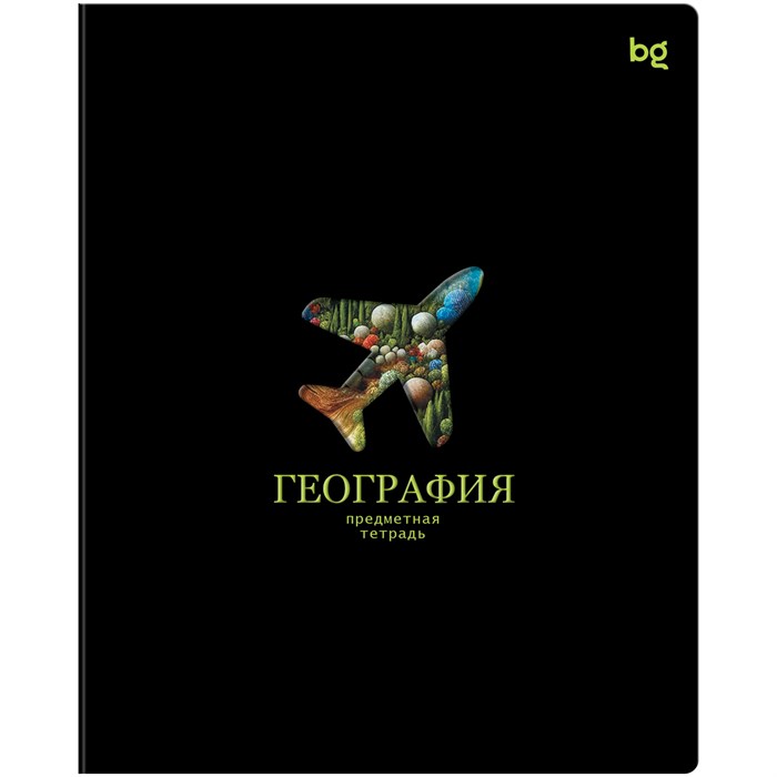 Тетрадь предметная 48л. BG "Информационное поле" - География, soft-touch ламинация, выб. лак R374849 - фото 600824