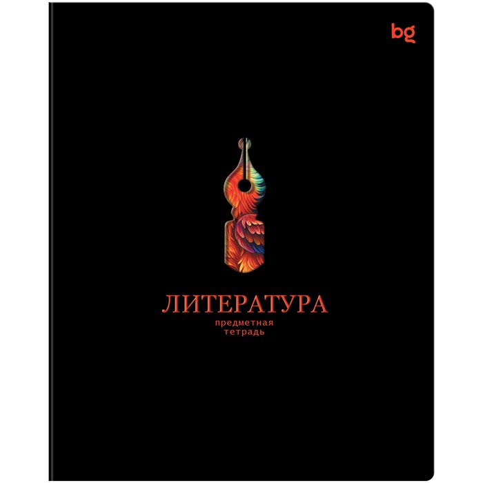 Тетрадь предметная 48л. BG "Информационное поле" - Литература, soft-touch ламинация, выб. лак R374851 - фото 600852