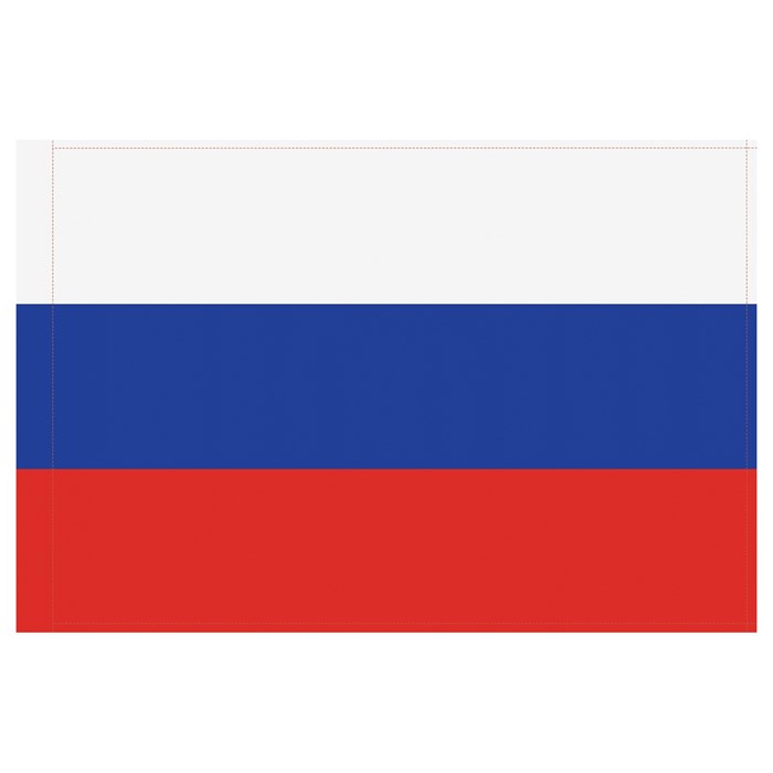Флаг РФ 90*135см, пакет с европодвесом R359973 - фото 603583