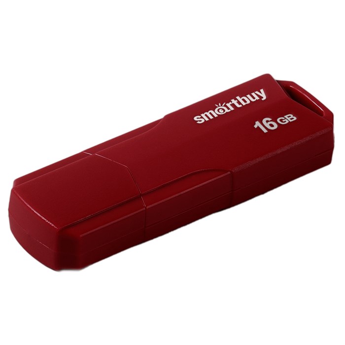 Память Smart Buy "Clue"  16GB, USB 2.0 Flash Drive, бордовый R376293 - фото 603612