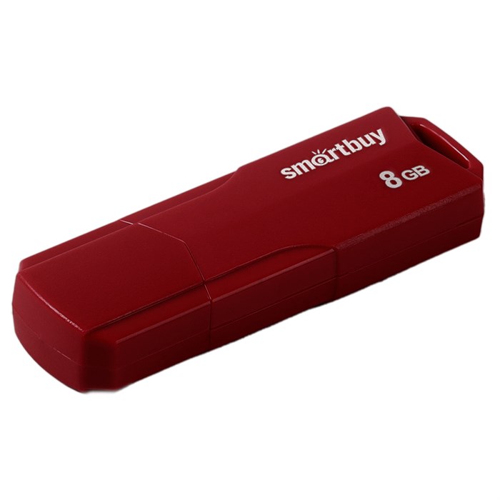 Память Smart Buy "Clue"  8GB, USB 2.0 Flash Drive, бордовый R376292 - фото 603651