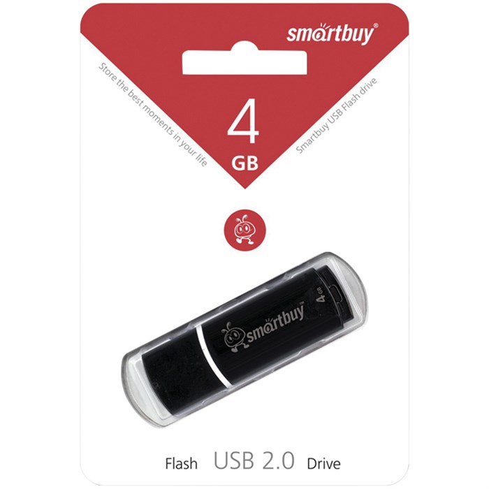 Память Smart Buy "Crown"  4GB, USB 2.0 Flash Drive, черный R218758 - фото 603676