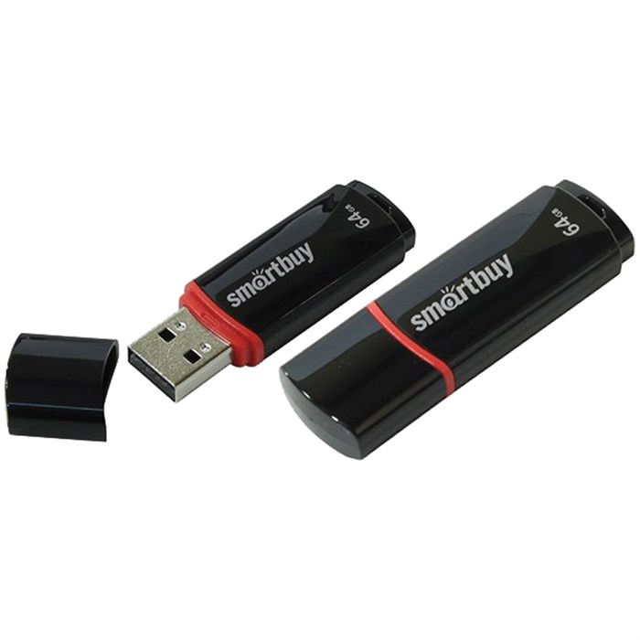 Память Smart Buy "Crown"  64GB, USB 2.0 Flash Drive, черный R227880 - фото 603678