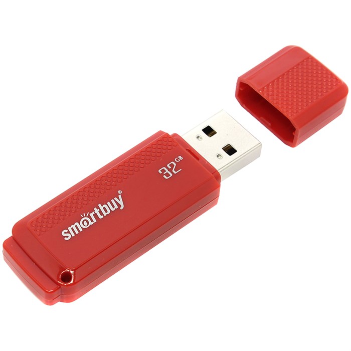 Память Smart Buy "Dock"  32GB, USB 2.0 Flash Drive, красный R244814 - фото 603688