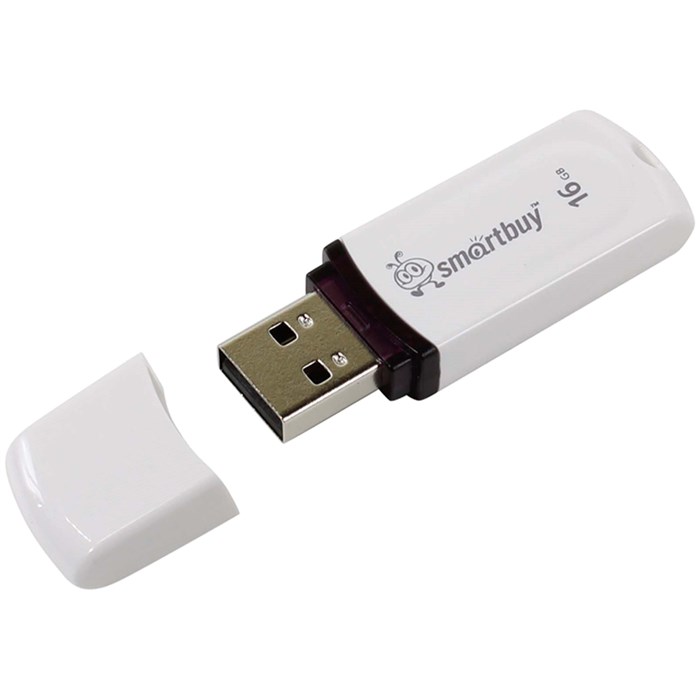 Память Smart Buy "Paean"  16GB, USB 2.0 Flash Drive, белый R248793 - фото 603750