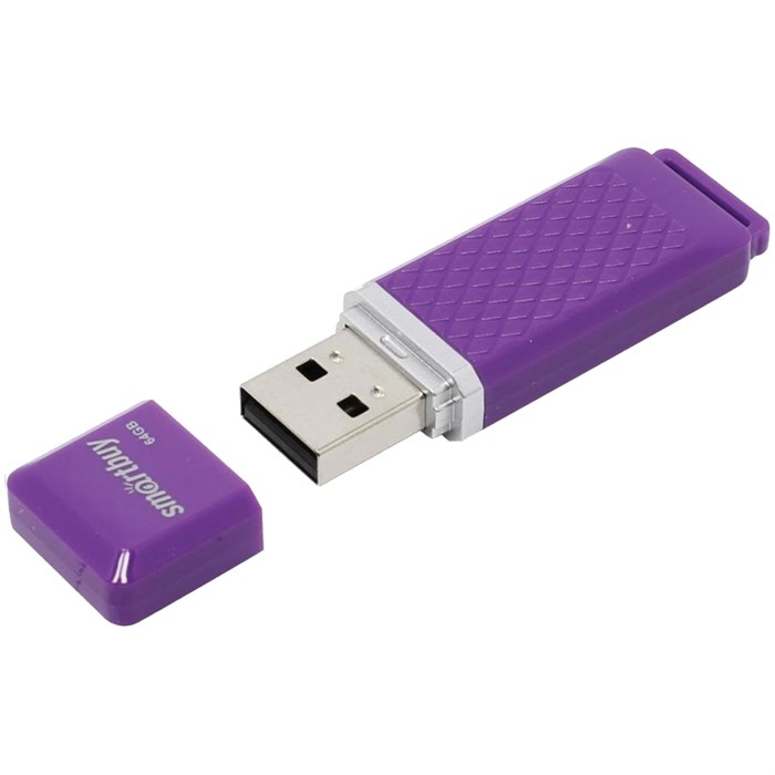 Память Smart Buy "Quartz"  64GB, USB 2.0 Flash Drive, фиолетовый R260251 - фото 603769