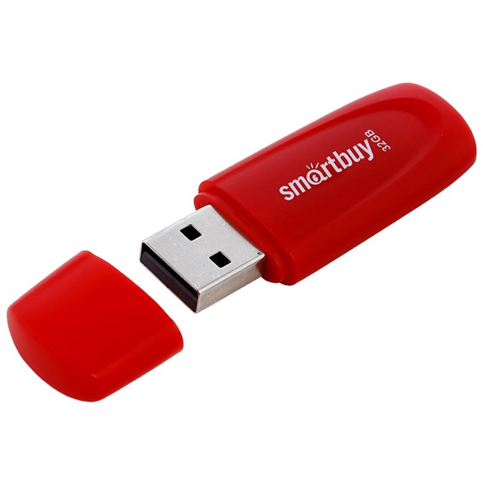 Память Smart Buy "Scout"  32GB, USB 2.0 Flash Drive, красный R350458 - фото 603789