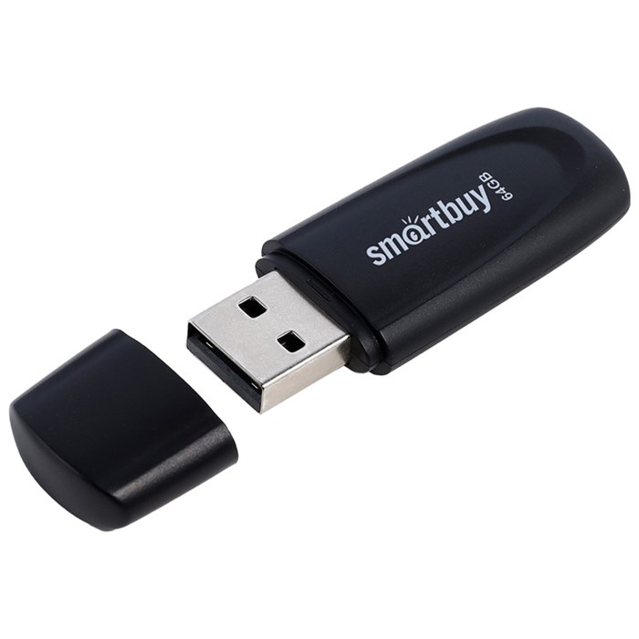 Память Smart Buy "Scout"  64GB, USB 2.0 Flash Drive, черный R350460 - фото 603820