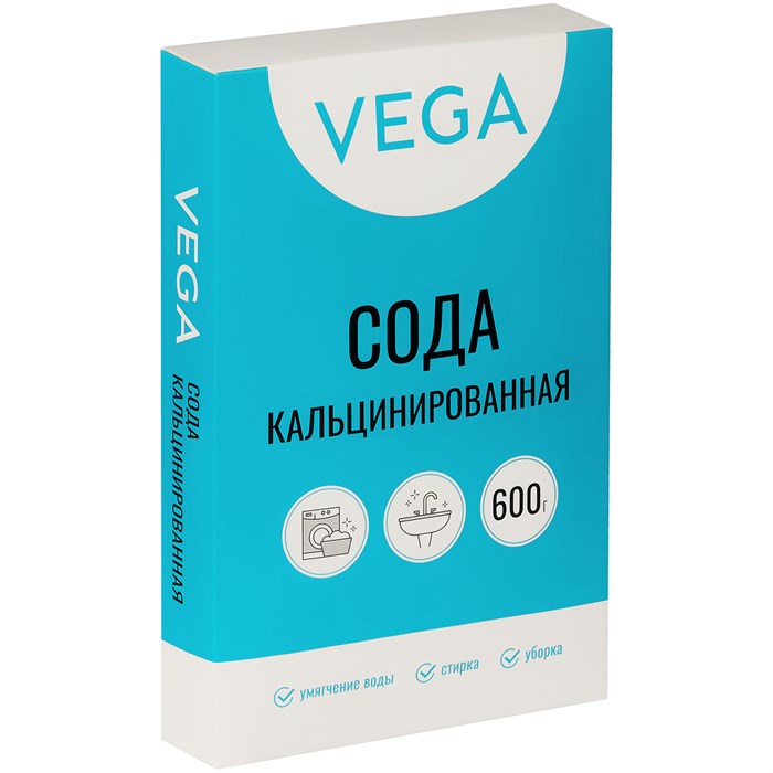 Сода кальцинированная, Vega, 600г, картонная коробка R359620 - фото 606789