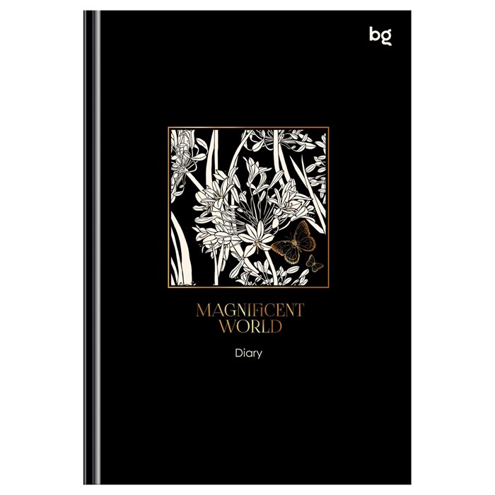 Ежедневник недатированный А5, 136л., 7БЦ BG "Magnificent world. Dark", глянцевая ламинация, тиснение фольгой R367422 - фото 608856