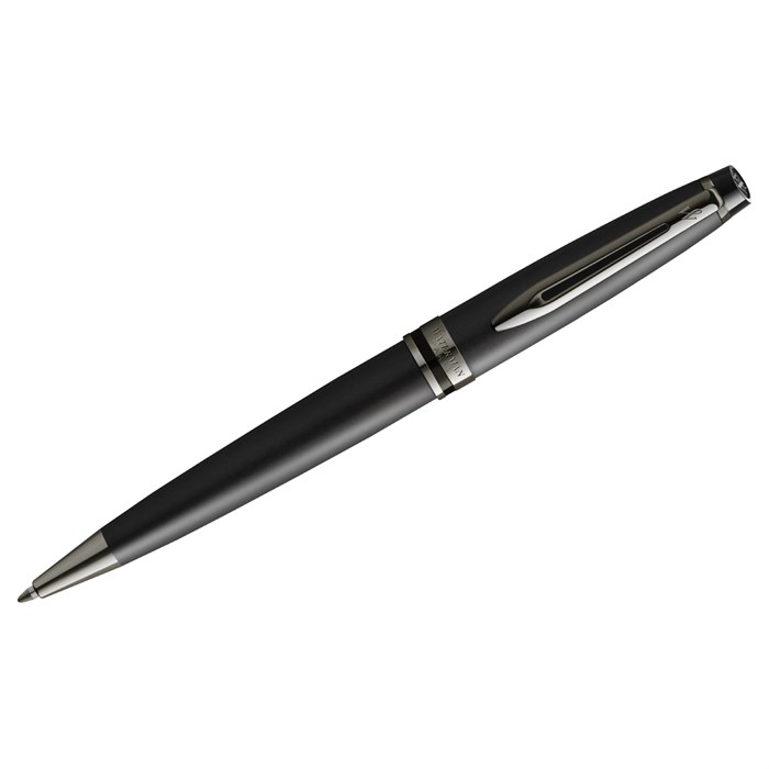 Ручка шариковая Waterman "Expert Metallic Black RT" синяя, 1,0мм, подарочная упаковка R352767 - фото 620358
