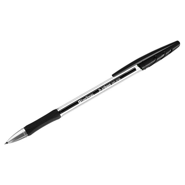Ручка гелевая Berlingo "Tribase Gel grip" черная, 0,5мм, грип R362502 - фото 620753