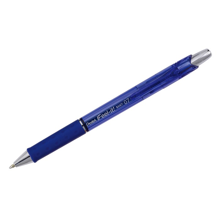 Ручка шариковая автоматическая Pentel "IFeel it!" синяя, 0,7мм, грип R374759 - фото 624884
