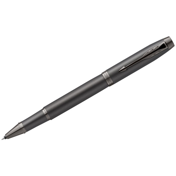 Ручка-роллер Parker "IM Professionals Monochrome Titanium" черная, 0,8мм, подарочная упаковка R350519 - фото 625576