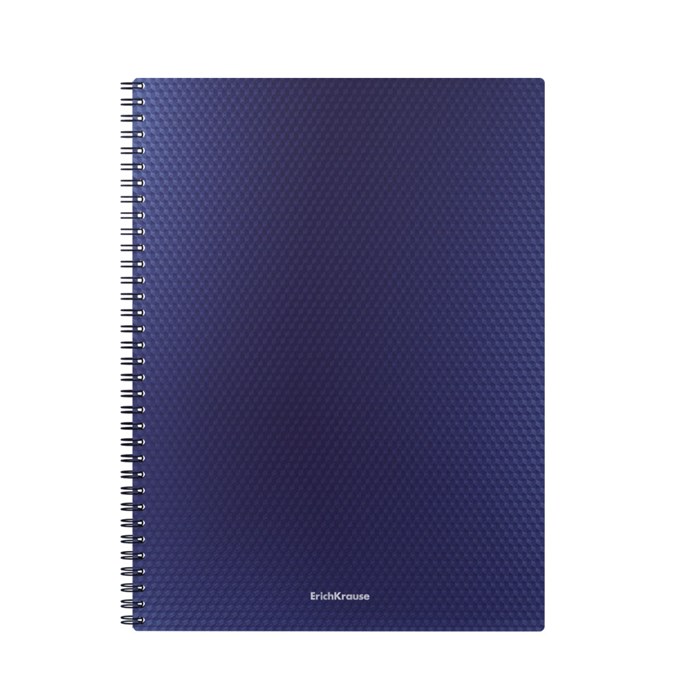 Тетрадь общая с пластиковой обложкой на спирали ErichKrause Total Blue, А4, 80 листов, клетка EK58552 - фото 627903