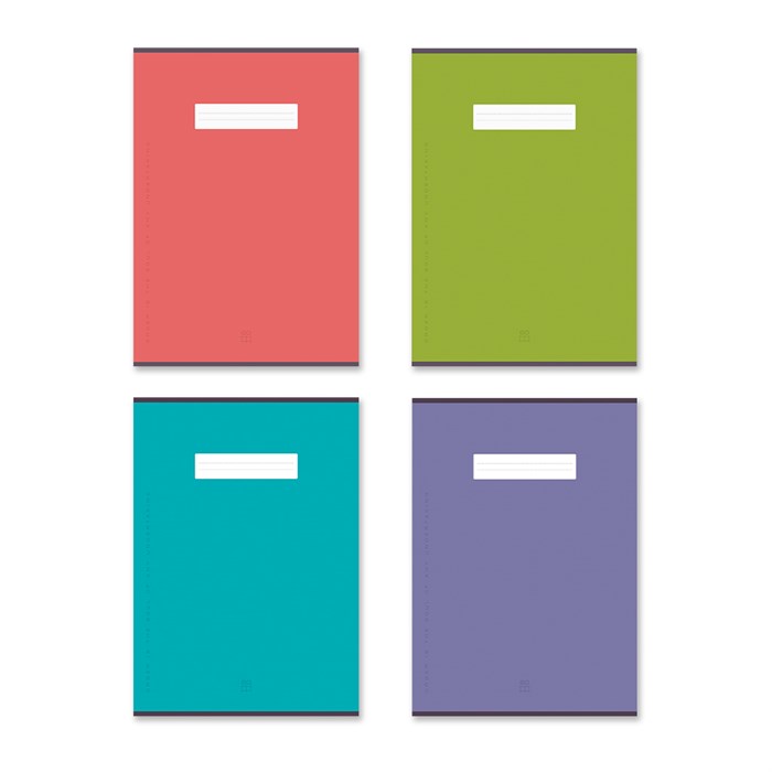 Тетрадь общая ученическая на скобе ErichKrause Unicolor Bright, B5, 60 листов, клетка_MIX-PACK EK63417 - фото 628344