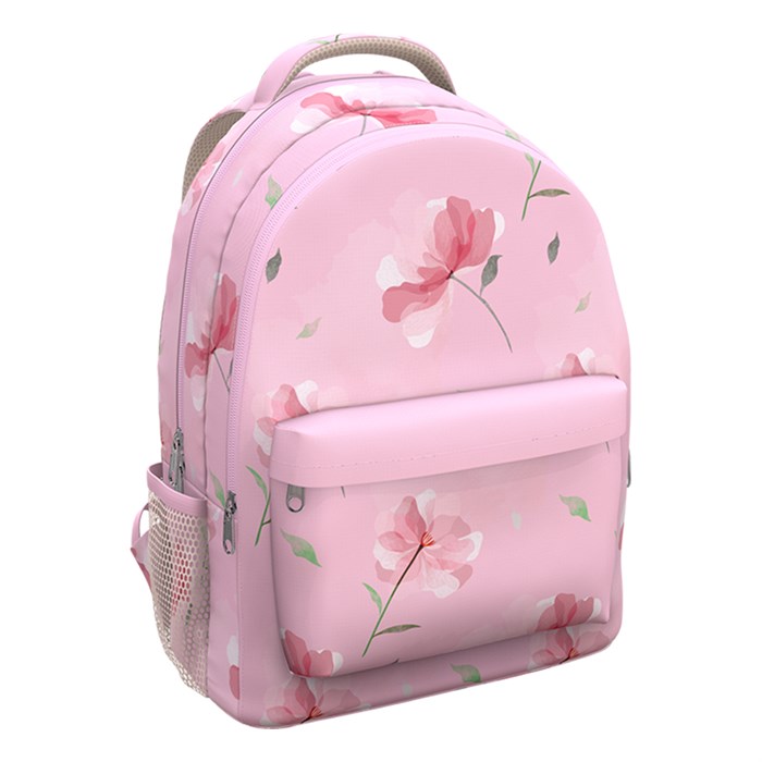 Рюкзак ErichKrause EasyLine® с двумя отделениями и грудной перемычкой 20L Peachy Flowers EK60140 - фото 650569