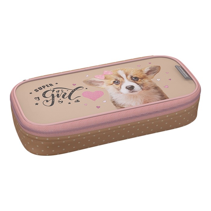 Пенал-футляр ErichKrause 210x50x100мм Corgi Puppy EK60186 - фото 657893