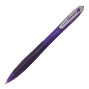 Ручка PILOT RexGrip F  (0.7 мм) шариковая автоматическая, фиолетовые чернила, грип