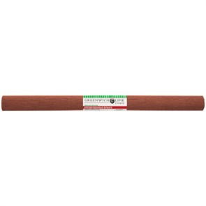 Бумага крепированная Greenwich Line 50*250 см, 32 г/м2, коричневая, в рулоне