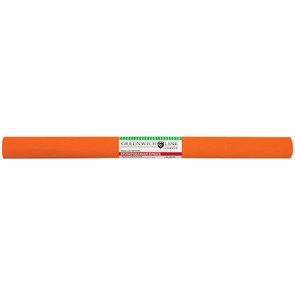 Бумага крепированная Greenwich Line 50*250 см, 32 г/м2, оранжевая, в рулоне