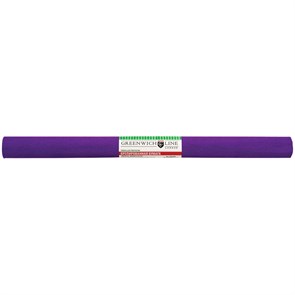 Бумага крепированная Greenwich Line 50*250 см, 32 г/м2, фиолетовая, в рулоне