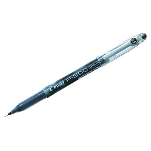 Ручка гелевая Pilot "P-500" черная, игольчатый стержень, 0,5мм, одноразовая