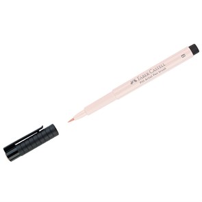 Ручка капиллярная Faber-Castell "Pitt Artist Pen Brush" цвет 114 нежно-розовый, кистевая