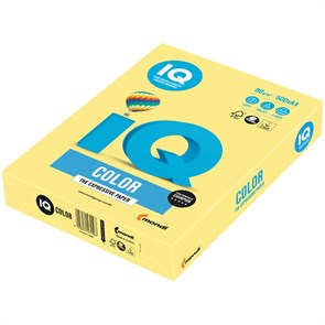 Бумага для принтера IQ Color trend А4 80 г/м2 500л. лимонно желтая 104