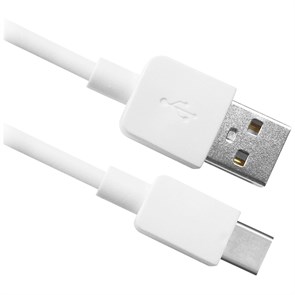 {{photo.Alt || photo.Description || 'Кабель Defender USB08-01C USB(AM) - C Type, 2.1A output, 1m, белый'}}