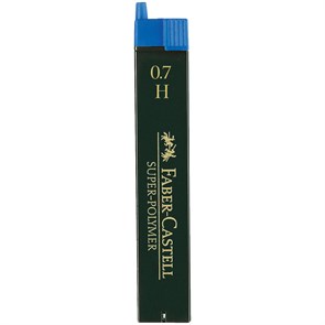 Грифели для механических карандашей Faber-Castell "Super-Polymer", 12шт., 0,7мм, H