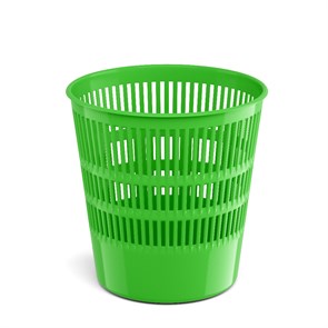 Корзина для бумаг сетчатая пластиковая ErichKrause Neon Solid, 12л, зеленый