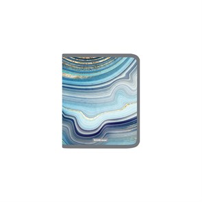 Папка для тетрадей на молнии пластиковая ErichKrause® Marble Kyanite, A5+ (в пакете по 4 шт.)