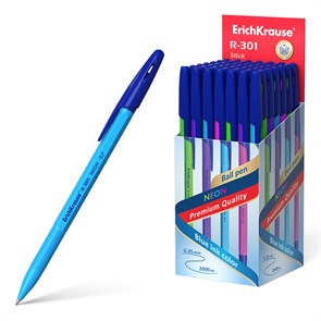 {{photo.Alt || photo.Description || 'Ручка шариковая ErichKrause® R-301 Neon Stick 0.7, цвет чернил синий (в коробке по 50 штук)'}}