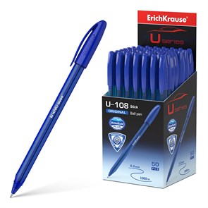 {{photo.Alt || photo.Description || 'Ручка шариковая ErichKrause® U-108 Original Stick 1.0, Ultra Glide Technology, цвет чернил синий (в коробке по 50 шт.)'}}