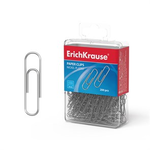 {{photo.Alt || photo.Description || 'Скрепки металлические никелированные ErichKrause®, 28мм (пластиковая коробка 200 шт.)'}}