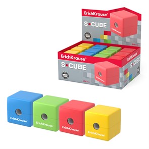 {{photo.Alt || photo.Description || 'Пластиковая точилка ErichKrause® S-Cube с контейнером, цвет ассорти (в коробке по 24 шт.)'}}