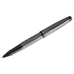 Ручка-роллер Waterman "Expert Metallic Silver RT" черная, 0,8мм, подарочная упаковка