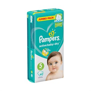 Подгузники Pampers "Active Baby", юниор (11-16 кг), 60шт.