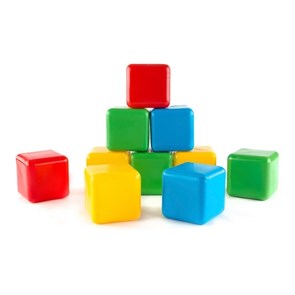 Кубики цветные предназначены для самых маленьких детей. Играя с крупными яркими кубиками, малыш буде